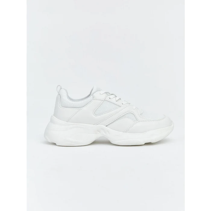 LCW STEPS Beyaz Bağcıklı Kadın Spor Ayakkabı