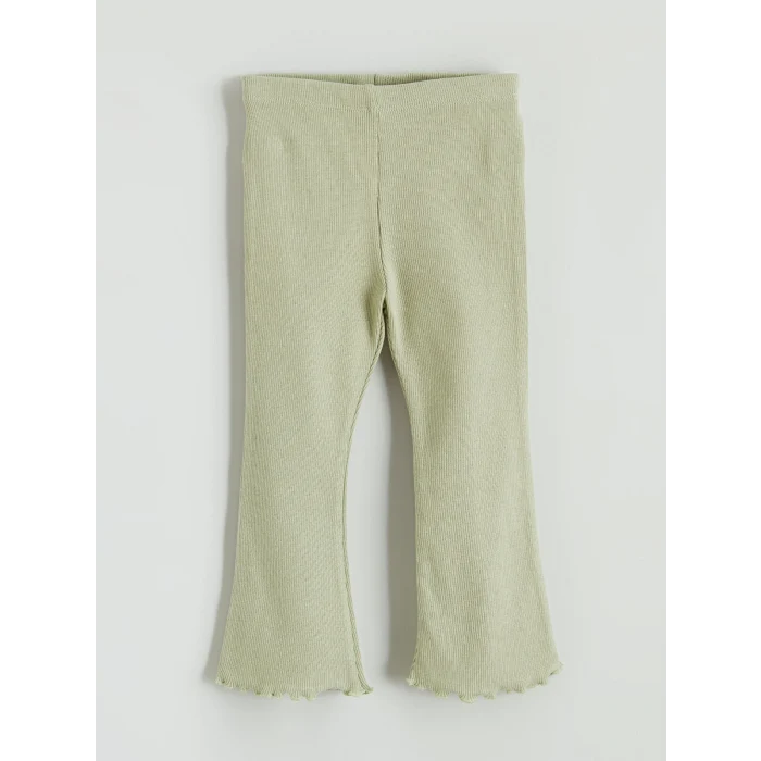 LCW baby Bej Bisiklet Yaka Baskılı Kız Bebek Sweatshirt ve Tayt