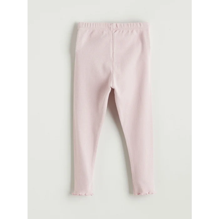 LCW baby Ekru Kalp Baskılı Kız Bebek Bluz ve Tayt