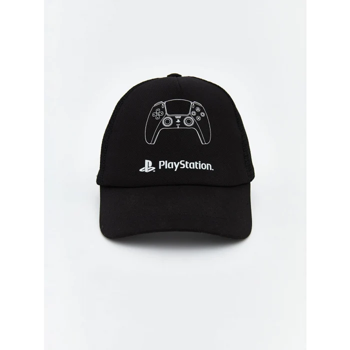 LCW ACCESSORIES Siyah Playstation Baskılı Erkek Çocuk Kep Şapka
