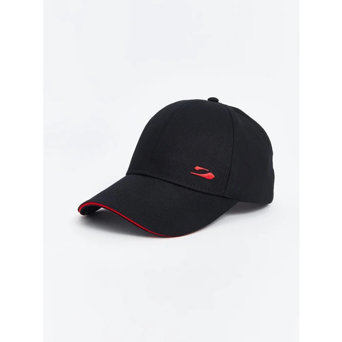 LCW ACCESSORIES Siyah Nakışlı Erkek Kep Şapka