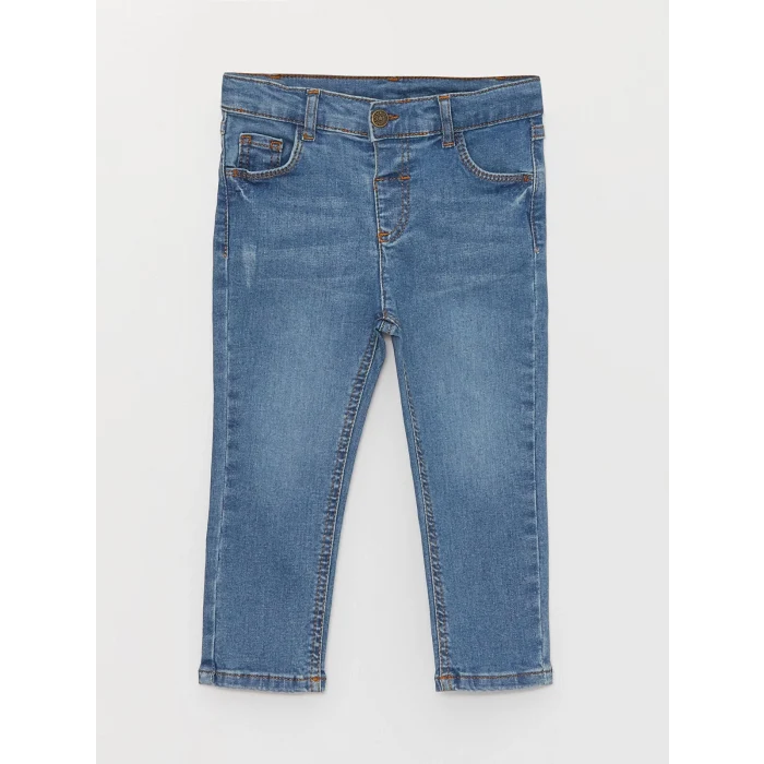 LCW baby İndigo Basic Erkek Bebek Jean Pantolon