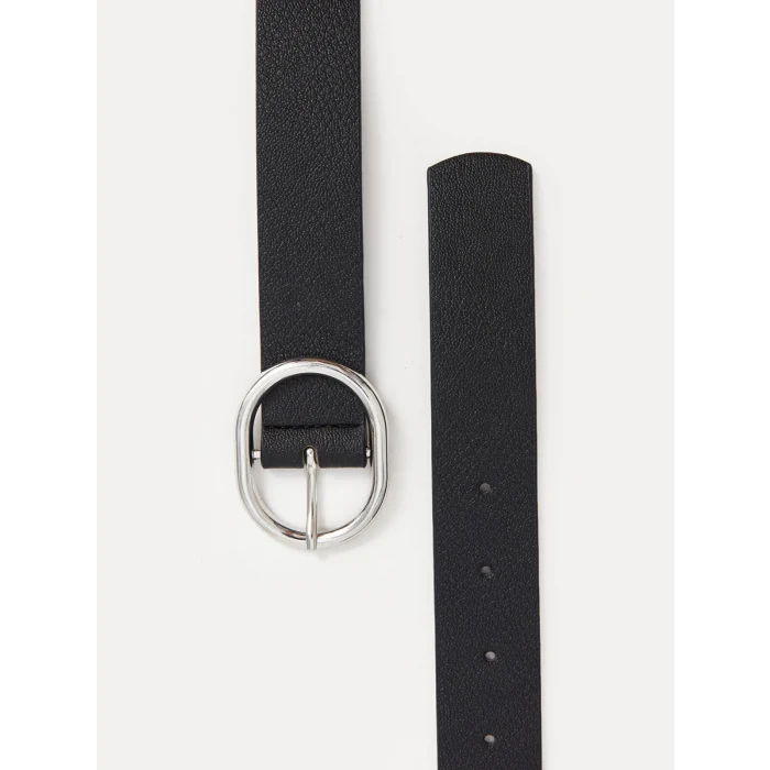 LCW ACCESSORIES Siyah Deri Görünümlü Kadın Kemer