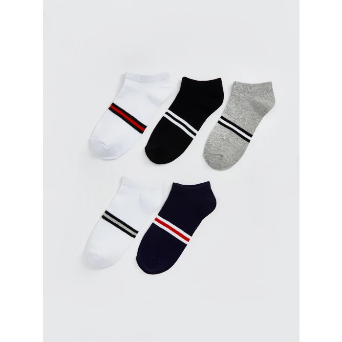 LCW Kids Karışık Çizgili Erkek Çocuk Patik Çorap 5li