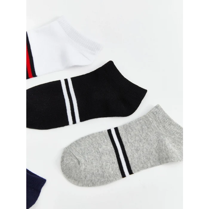 LCW Kids Karışık Çizgili Erkek Çocuk Patik Çorap 5li