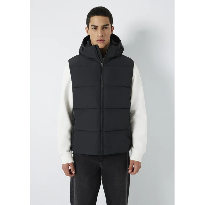 Mavi 0110744-71379 Kapüşonlu Siyah Yelek