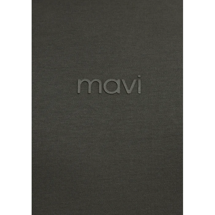 Mavi 0613102-71553 Mavi Logo Haki Basic İnterlok Tişört