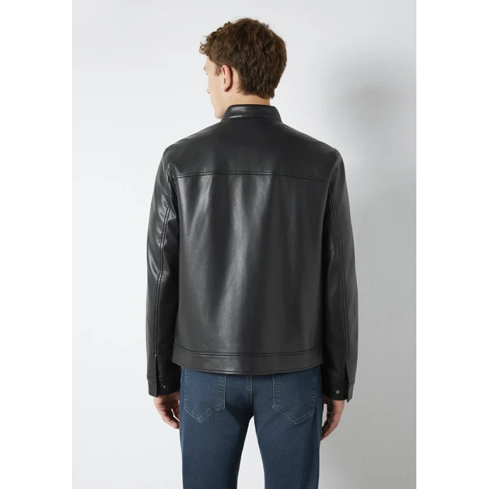 Mavi 0110789-71379 Siyah Biker Ceket