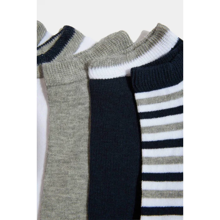 Defacto F5279AXKR1 Çok Renkli Erkek 5li Pamuklu Patik Çorap