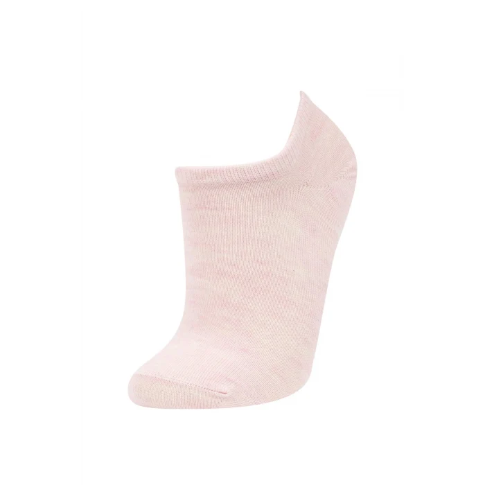 Defacto B8451AXKR1 Coral Kadın 5li Pamuklu Sneaker Çorap