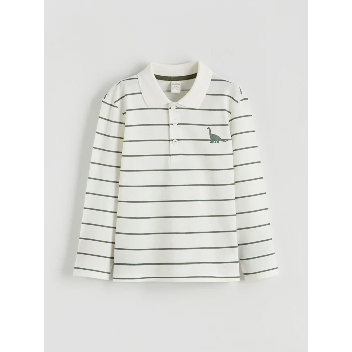 LCW Kids Ekru Polo Yaka Erkek Çocuk Tişört ve Pantolon