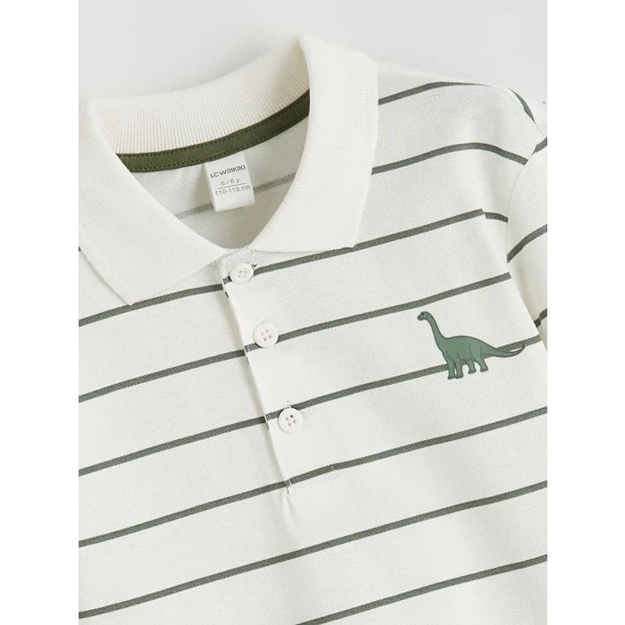 LCW Kids Ekru Polo Yaka Erkek Çocuk Tişört ve Pantolon