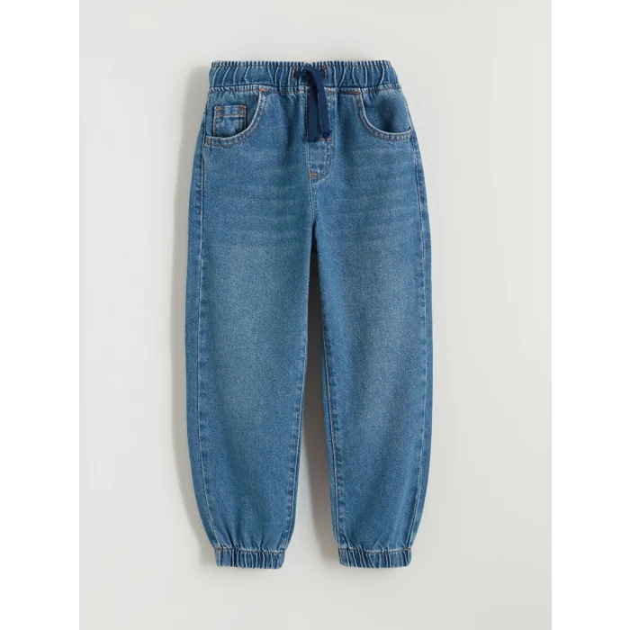 LCW Kids İndigo Beli Lastikli Erkek Çocuk Jean Pantolon