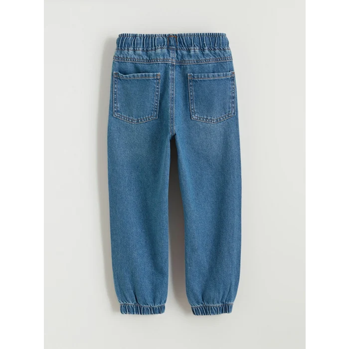 LCW Kids İndigo Beli Lastikli Erkek Çocuk Jean Pantolon