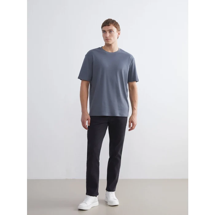 LCW Jeans Siyah 779 Regular Fit İçi Polarlı Kışlık Erkek Jean Pantolon