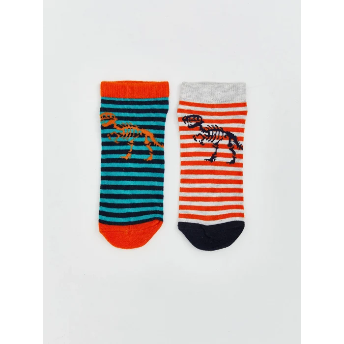 LCW Kids Karışık Çizgili Erkek Çocuk Patik Çorap 7li