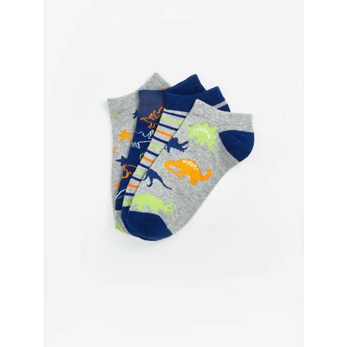 LCW Kids Karışık Desenli Erkek Çocuk Patik Çorap 5li