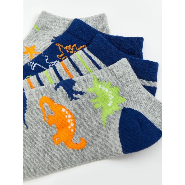 LCW Kids Karışık Desenli Erkek Çocuk Patik Çorap 5li