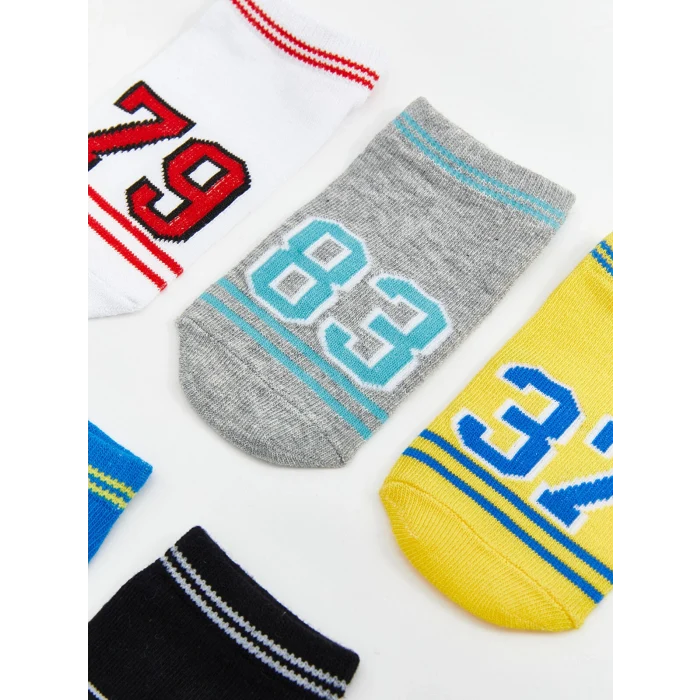 LCW Kids Karışık Desenli Erkek Çocuk Patik Çorap 5li