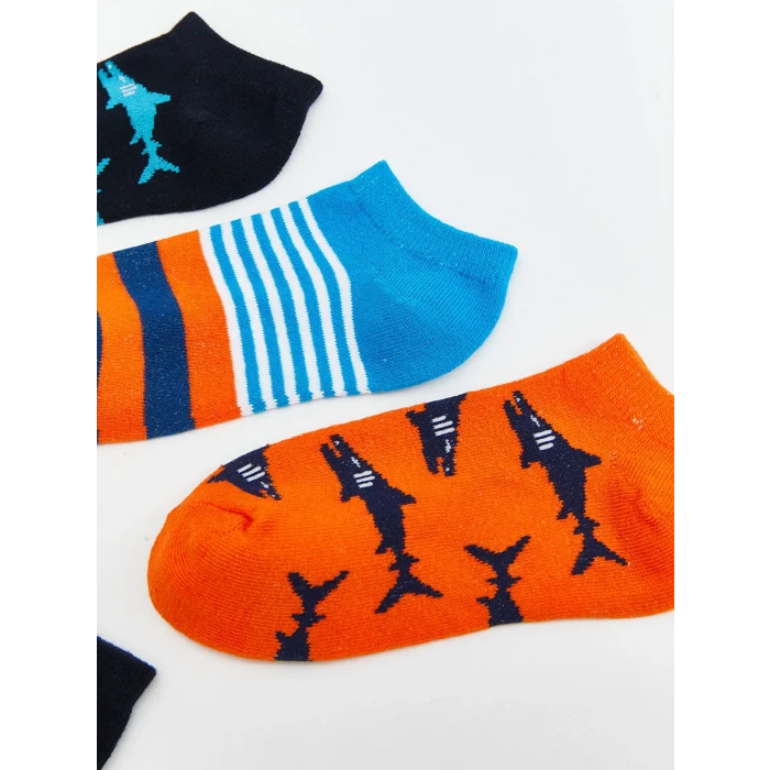 LCW Kids Karışık Desenli Erkek Çocuk Patik Çorap 5li