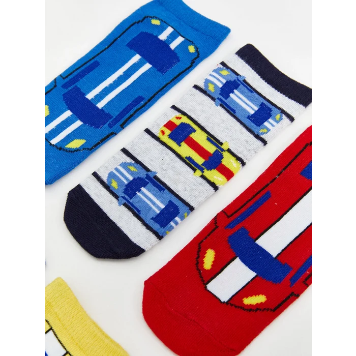LCW Kids Karışık Desenli Erkek Çocuk Patik Çorap 5li