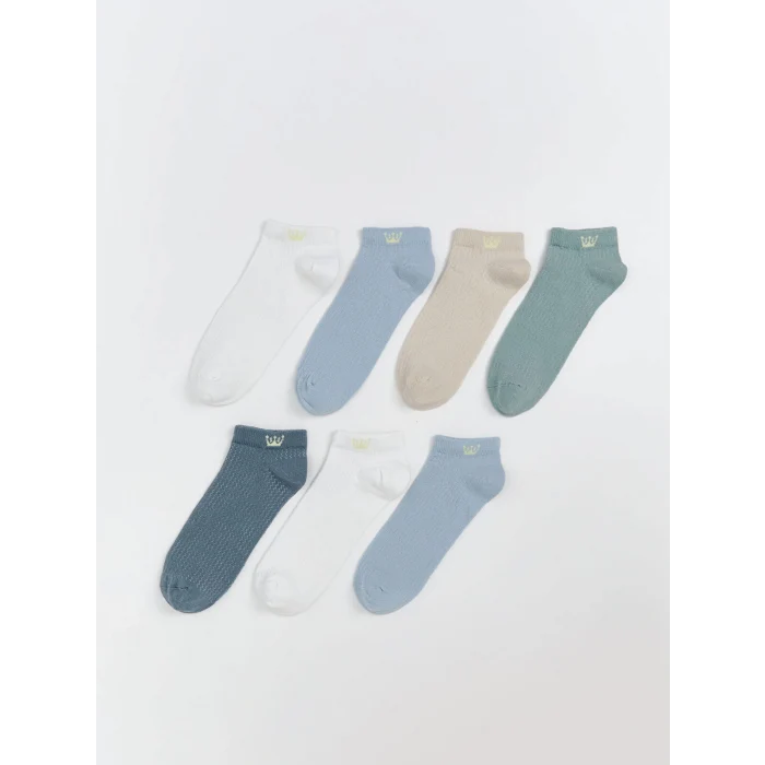 LCW Kids Karışık Desenli Erkek Çocuk Patik Çorap 7li