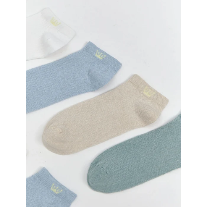 LCW Kids Karışık Desenli Erkek Çocuk Patik Çorap 7li