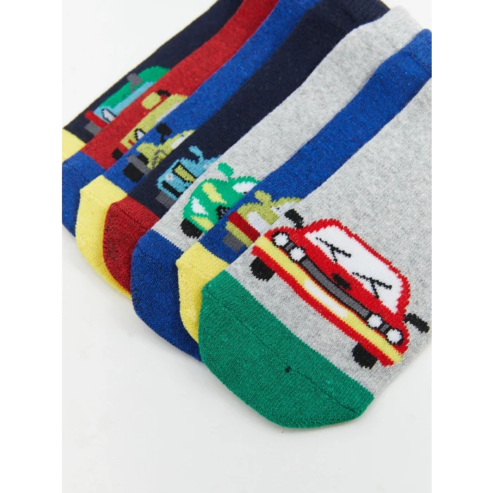 LCW Kids Karışık Desenli Erkek Çocuk Patik Çorap 7li