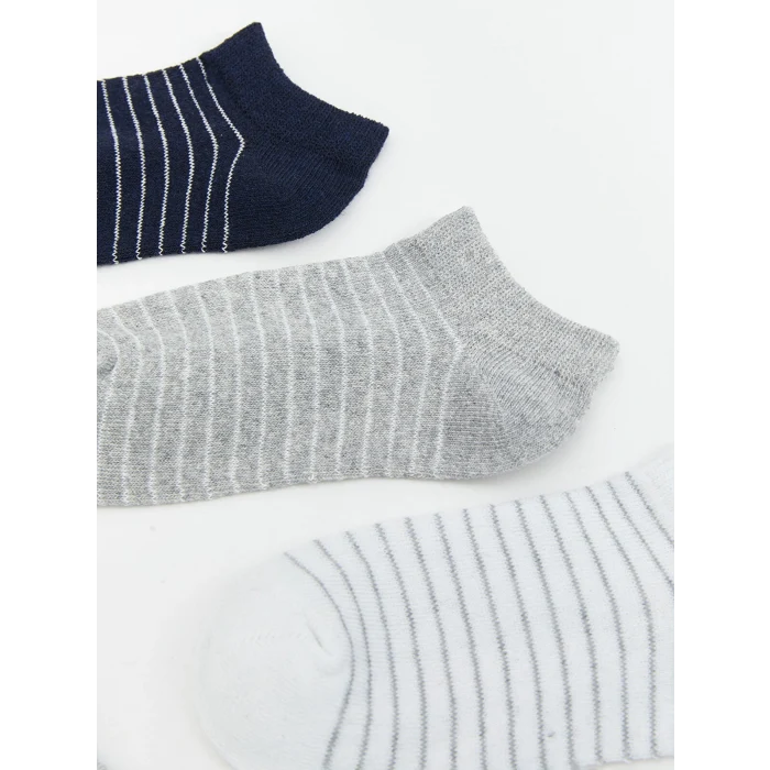 LCW Kids Karışık Çizgili Erkek Çocuk Patik Çorap 5li