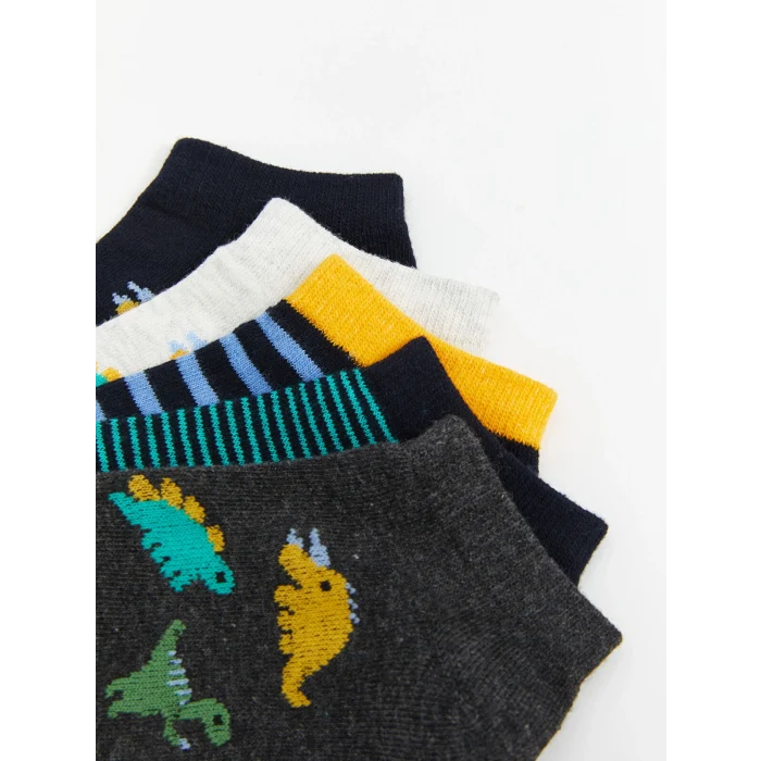 LCW Kids Karışık Desenli Erkek Çocuk Patik Çorap 5li