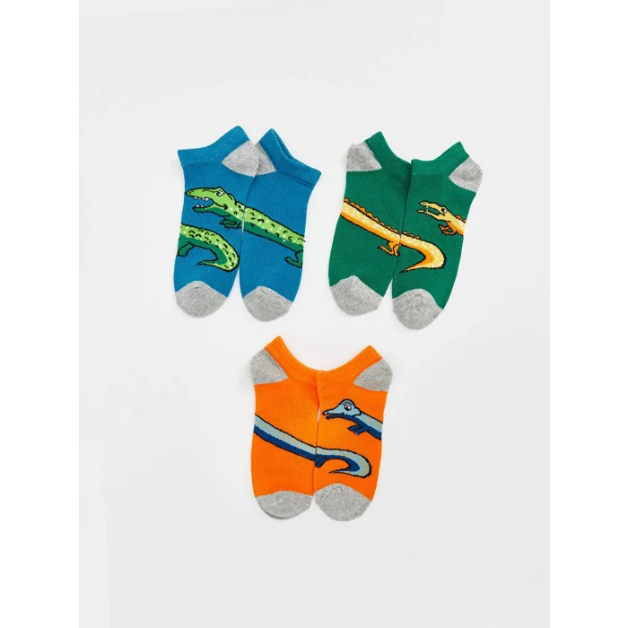 LCW Kids Karışık Desenli Erkek Çocuk Patik Çorap 5li
