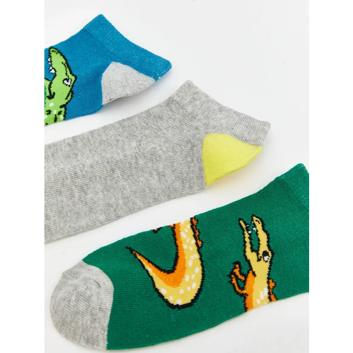 LCW Kids Karışık Desenli Erkek Çocuk Patik Çorap 5li