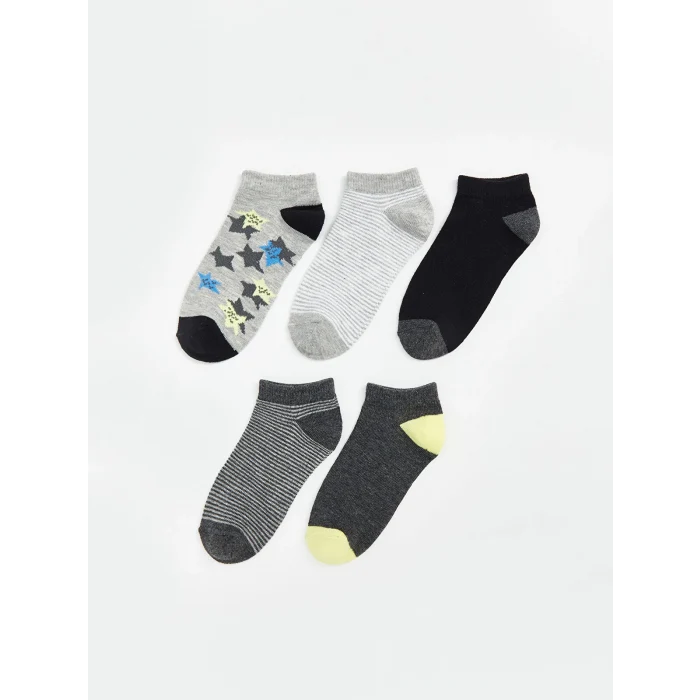 LCW Kids Karışık Erkek Çocuk Patik Çorap 5li