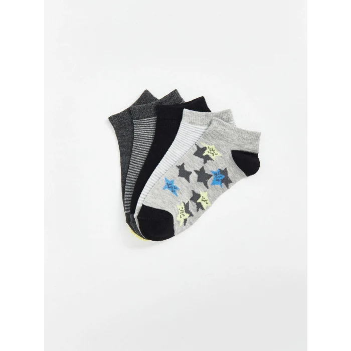 LCW Kids Karışık Erkek Çocuk Patik Çorap 5li