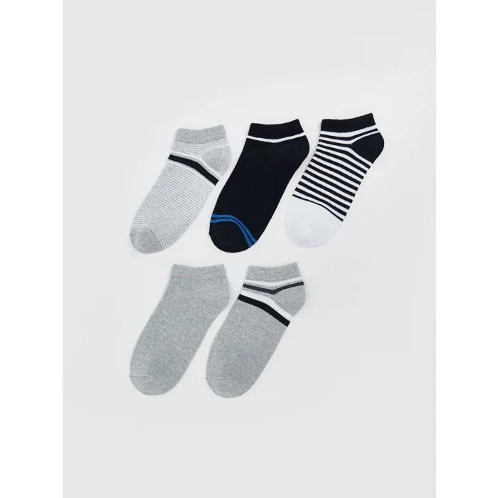 LCW Kids Karışık Çizgili Erkek Çocuk Patik Çorap 5li