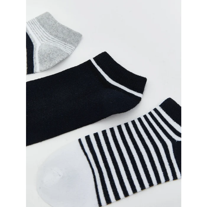 LCW Kids Karışık Çizgili Erkek Çocuk Patik Çorap 5li