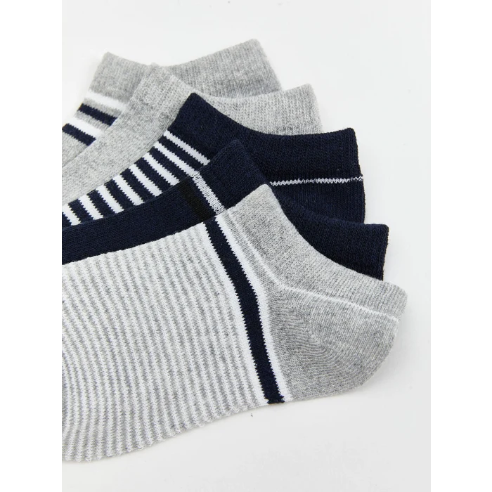 LCW Kids Karışık Çizgili Erkek Çocuk Patik Çorap 5li