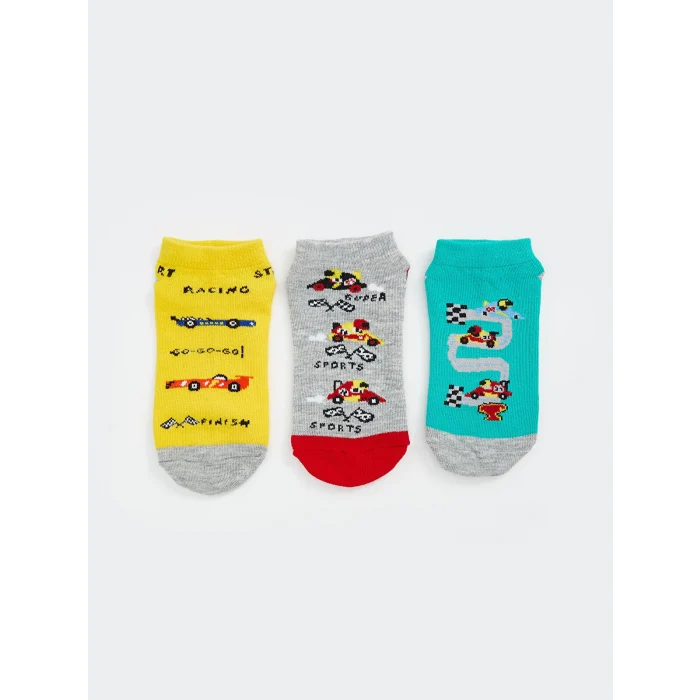 LCW Kids Karışık Desenli Erkek Çocuk Patik Çorap 5li