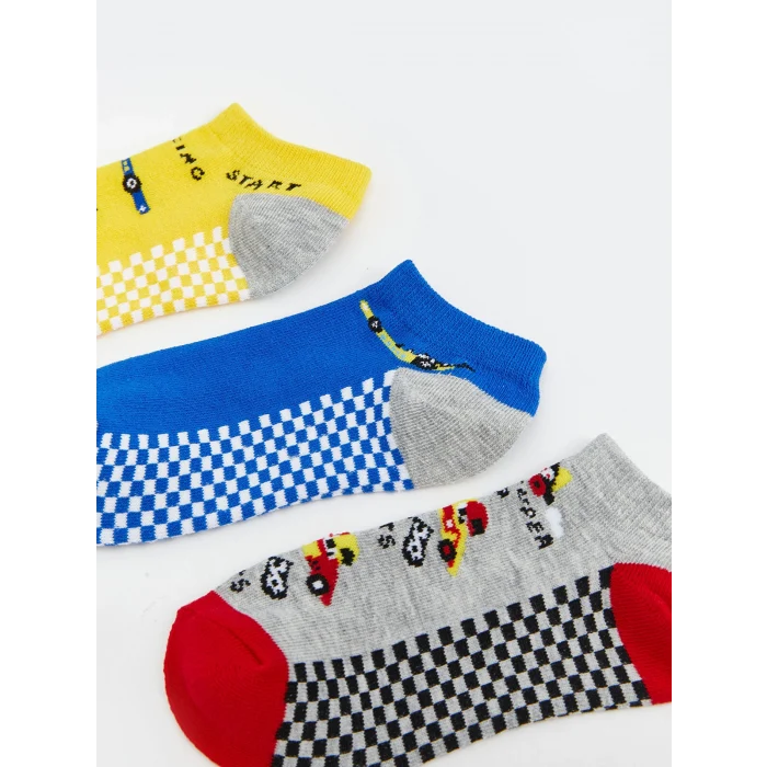 LCW Kids Karışık Desenli Erkek Çocuk Patik Çorap 5li