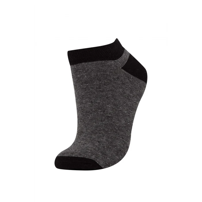 Defacto C6772AXKR1 Çok Renkli Erkek 5li Pamuklu Patik Çorap