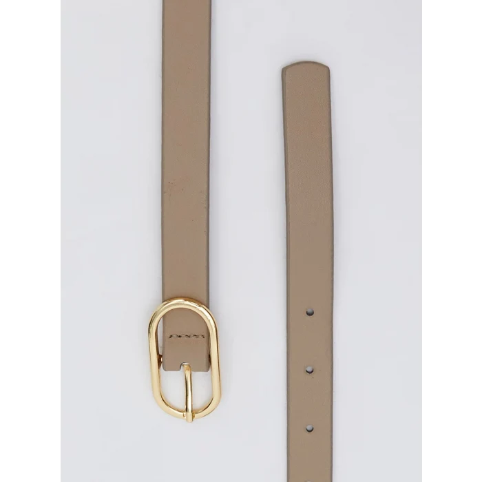 LCW ACCESSORIES Kahverengi Deri Görünümlü Kadın Kemer 3lü