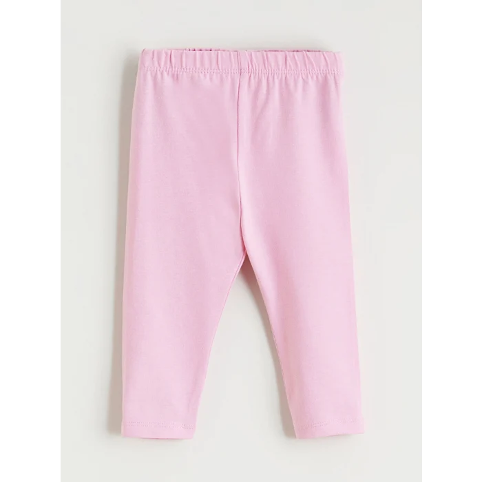 LCW baby Ekru Çiçek Nakışlı Kız Bebek Bluz ve Tayt