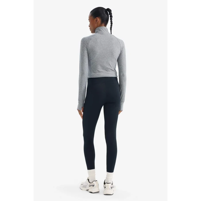 Defacto Z0817AZBK81 Siyah Siyah Toparlayıcı Yüksek Bel Şekillendirici Esnek Sporcu Tayt