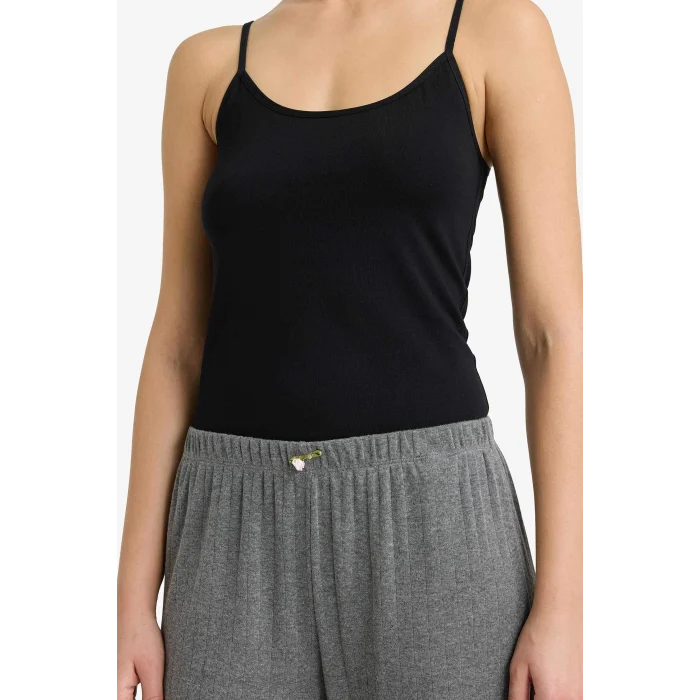 Defacto M6858AZBK81 Siyah Regular Fit Pamuklu Atlet
