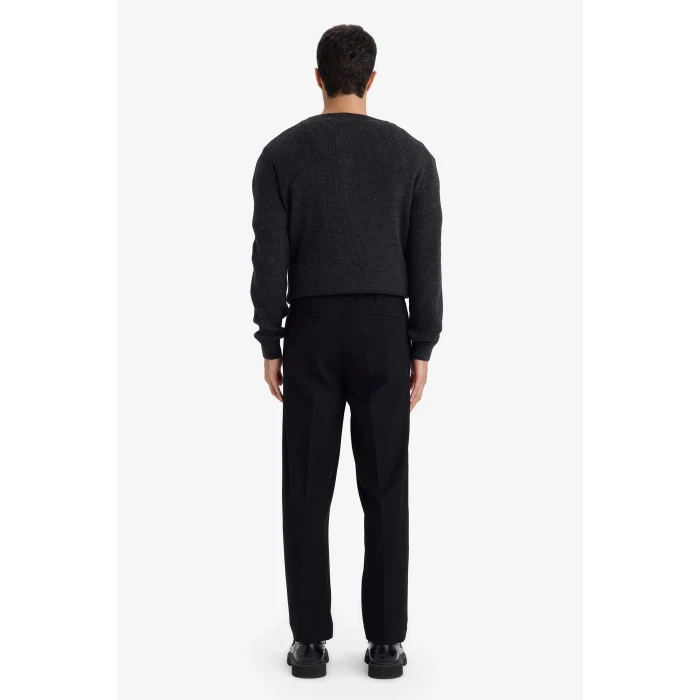 Defacto A9943AXBK27 Siyah Beli Bağcıklı Lastikli Cepli Jogger Fit Her Yöne Esneyen Yumuşak Tuşe Pantolon