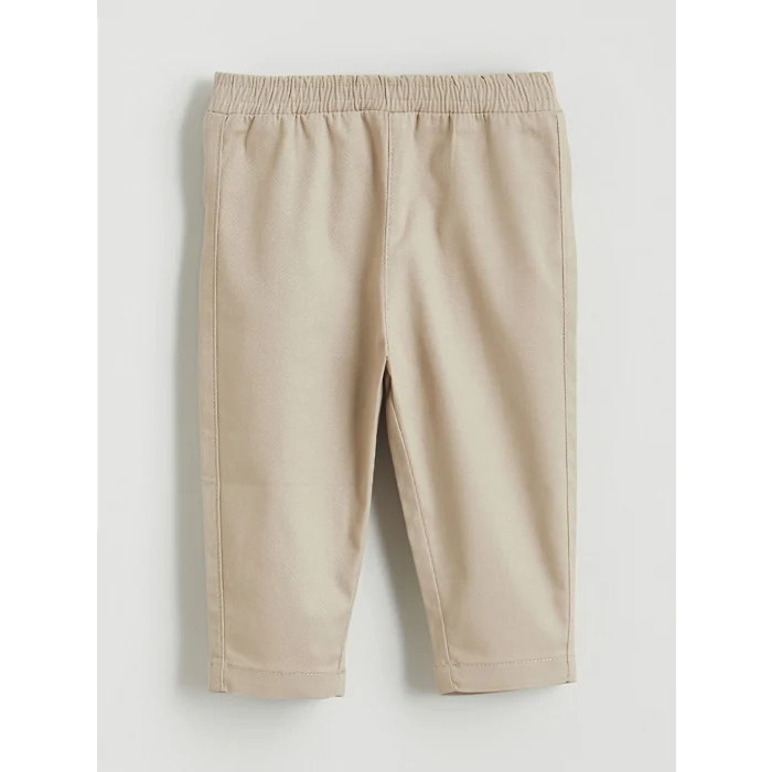 LCW baby Ekru Hakim Yaka Erkek Bebek Gömlek ve Pantolon