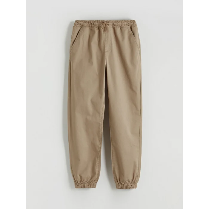 LCW Kids Bej Beli Lastikli Erkek Çocuk Jogger Pantolon