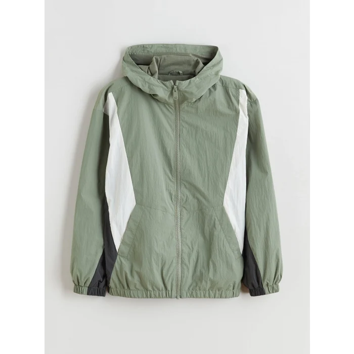 LCW Kids Haki Kapüşonlu Erkek Çocuk Mont