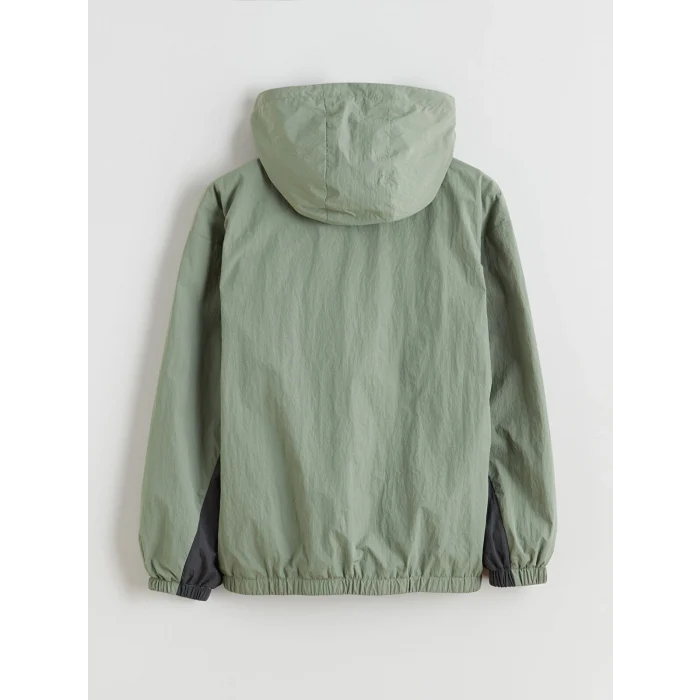 LCW Kids Haki Kapüşonlu Erkek Çocuk Mont