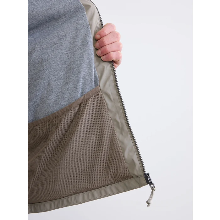 XSIDE Haki Standart Kalıp Kapüşonlu Erkek Yağmurluk